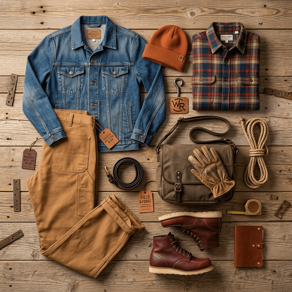 Woman in work clothes leaning on wooden fence on a farm